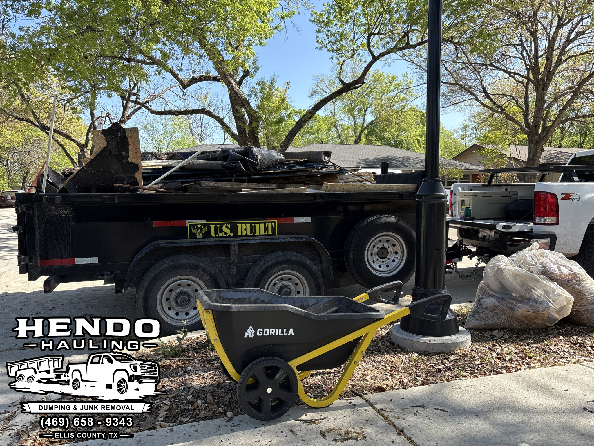 Hendo Hauling trailer cleanup work